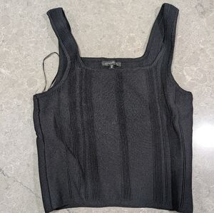 Dynamite Black Ribbed Tank Top